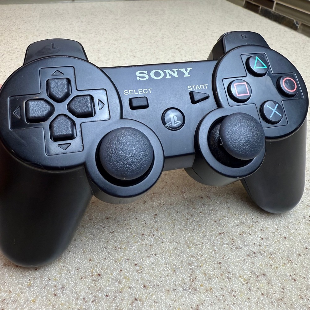 Authentic Sony Playstation PS3 DualShock 3 Wireless Controller Black Genuine OEM